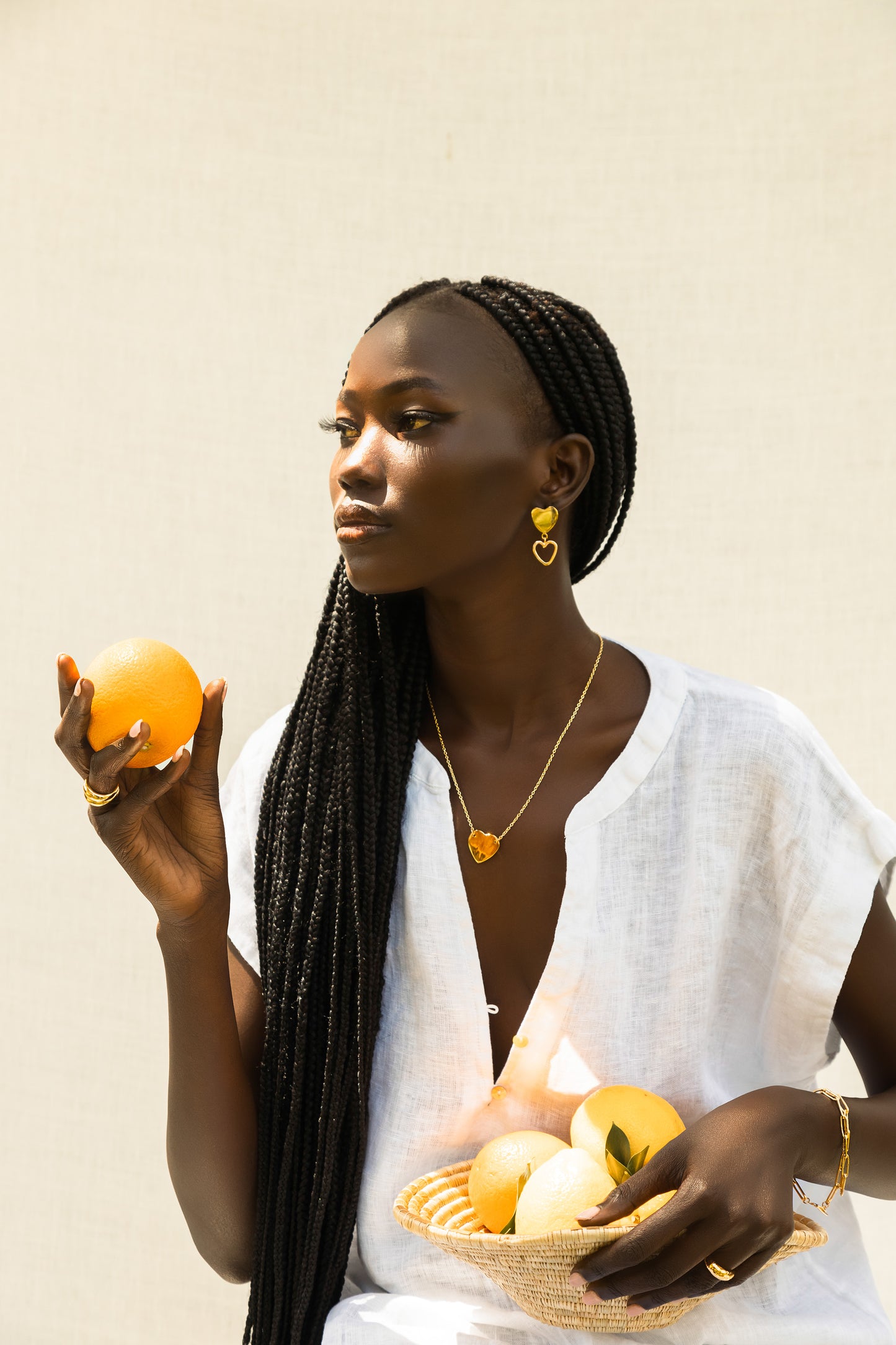 Boucles d'oreilles dorées - Elisa