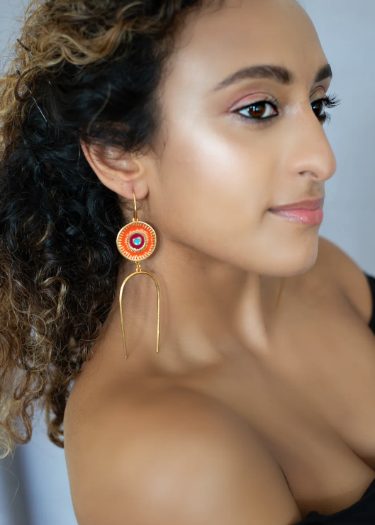 Ethnic earrings - Deity