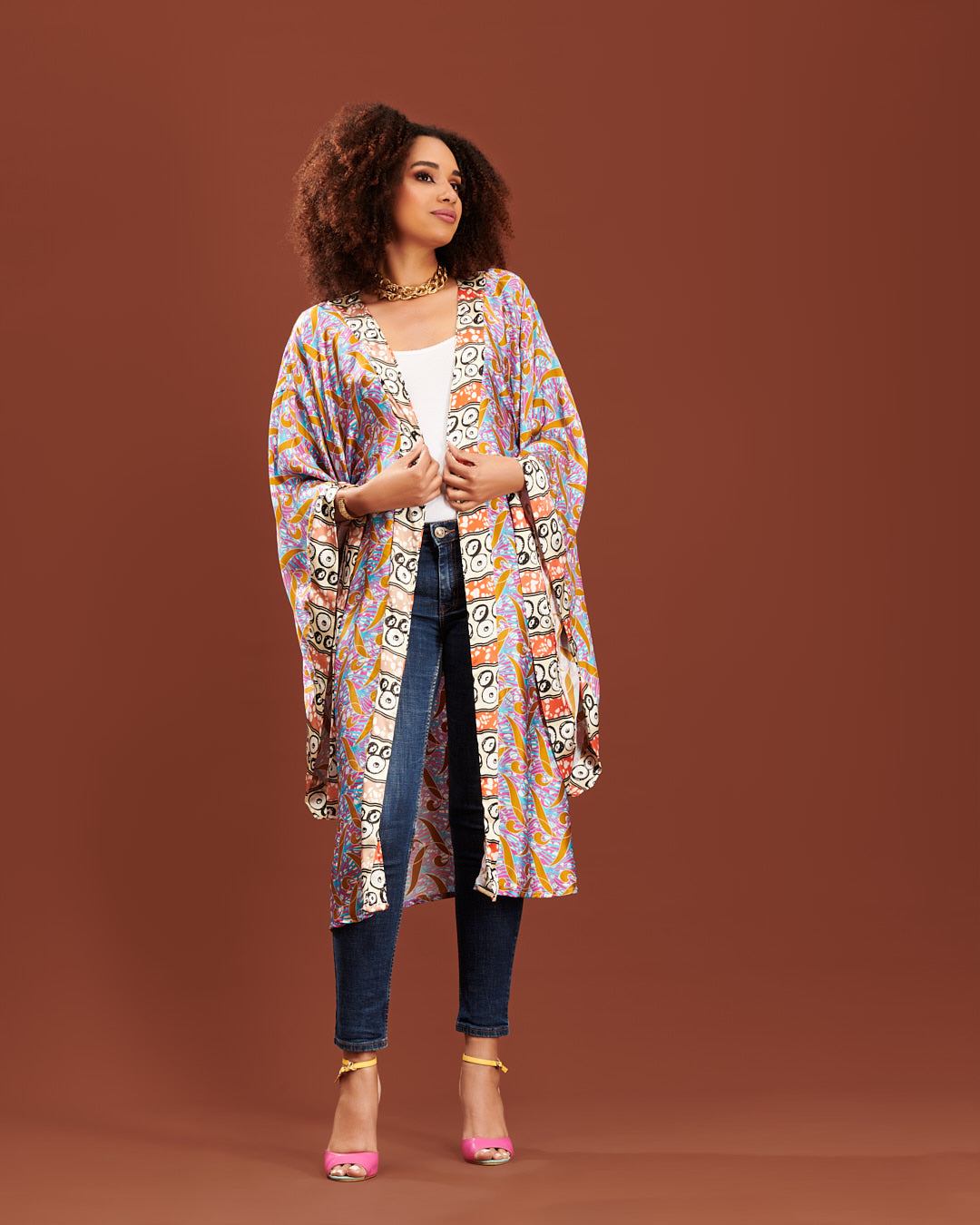 Kimono en soie - Mwasi