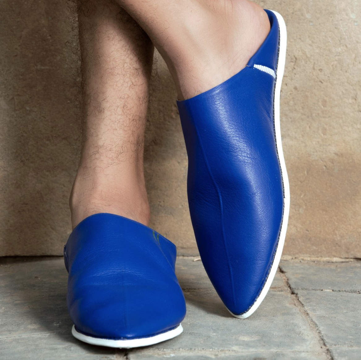 Majorelle blue slippers