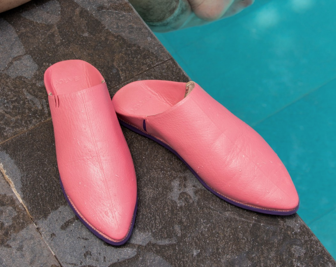 Purple slippers