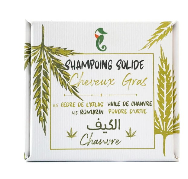 Solid shampoo for oily hair