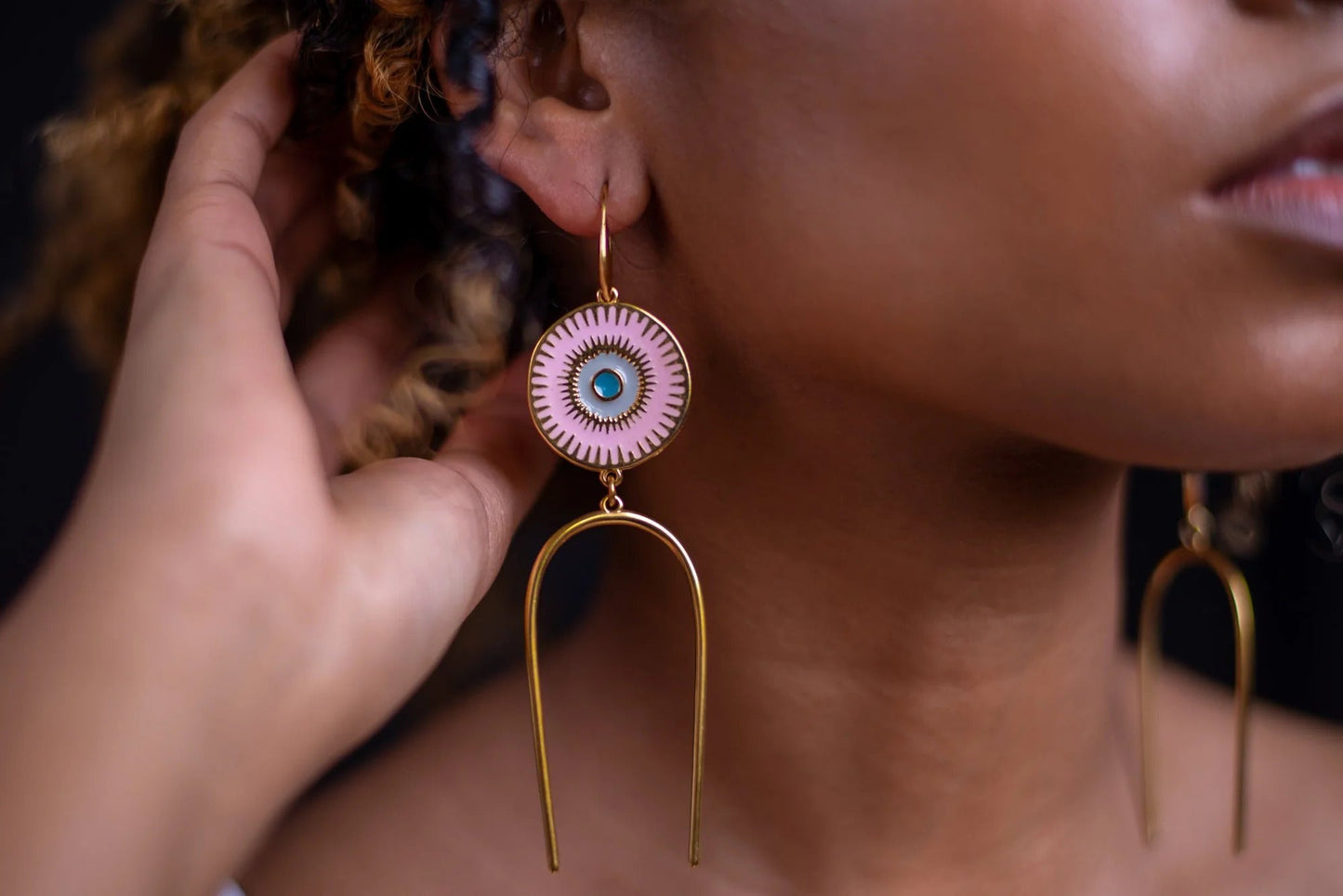 Ethnic earrings - Deity