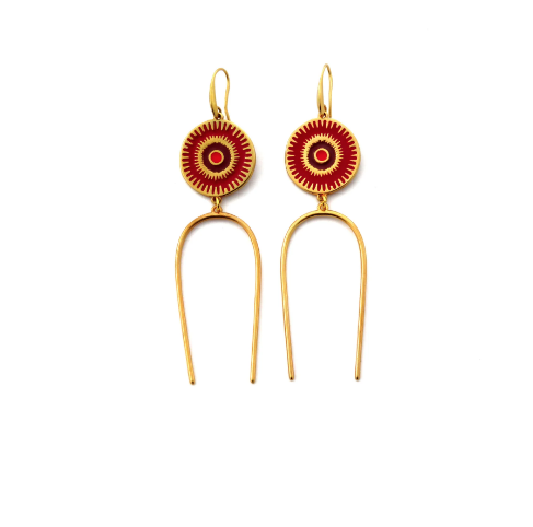 Ethnic earrings - Deity