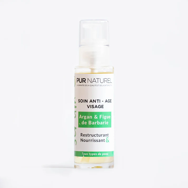 Soin anti-âge - Huile d'argan et figue de Barbarie -60ml